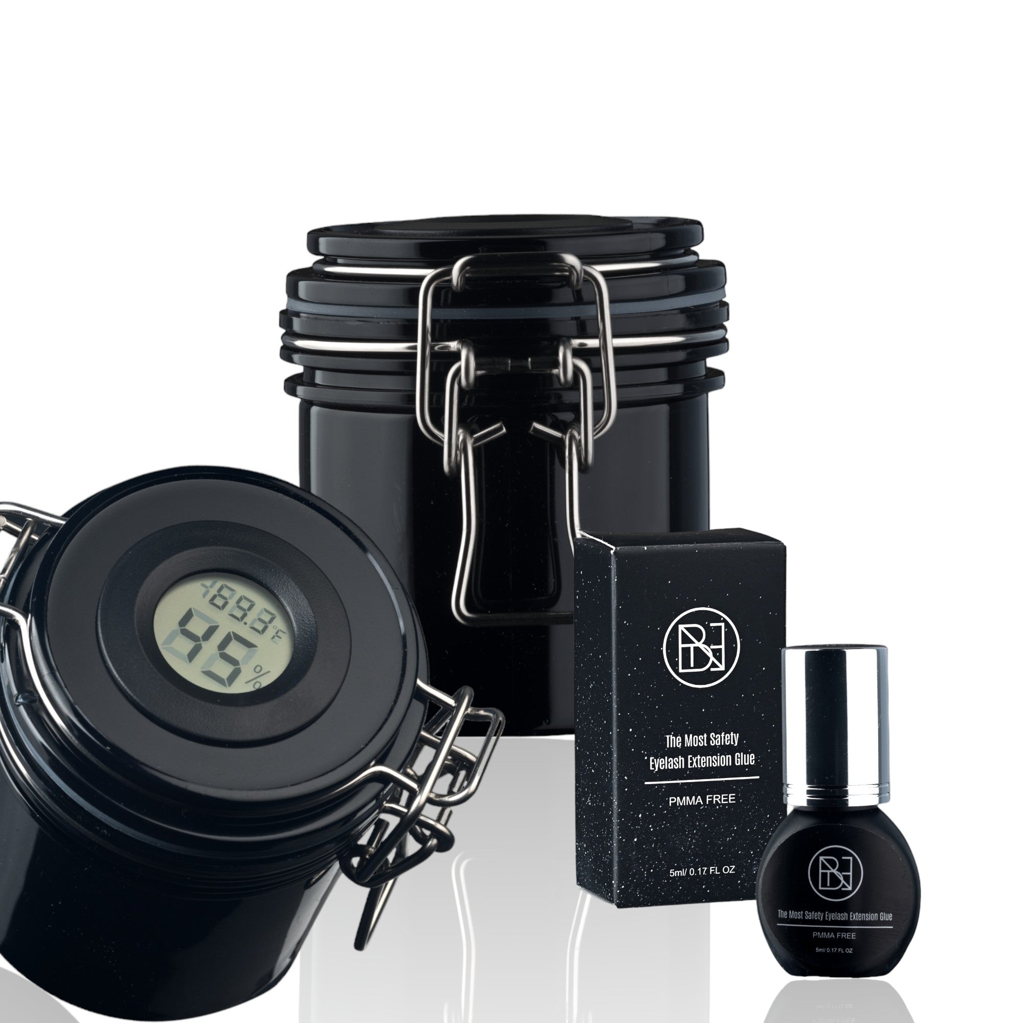 Wimpernkleber Aufbewahrungsbox mit Messfunktion | Bonante®️