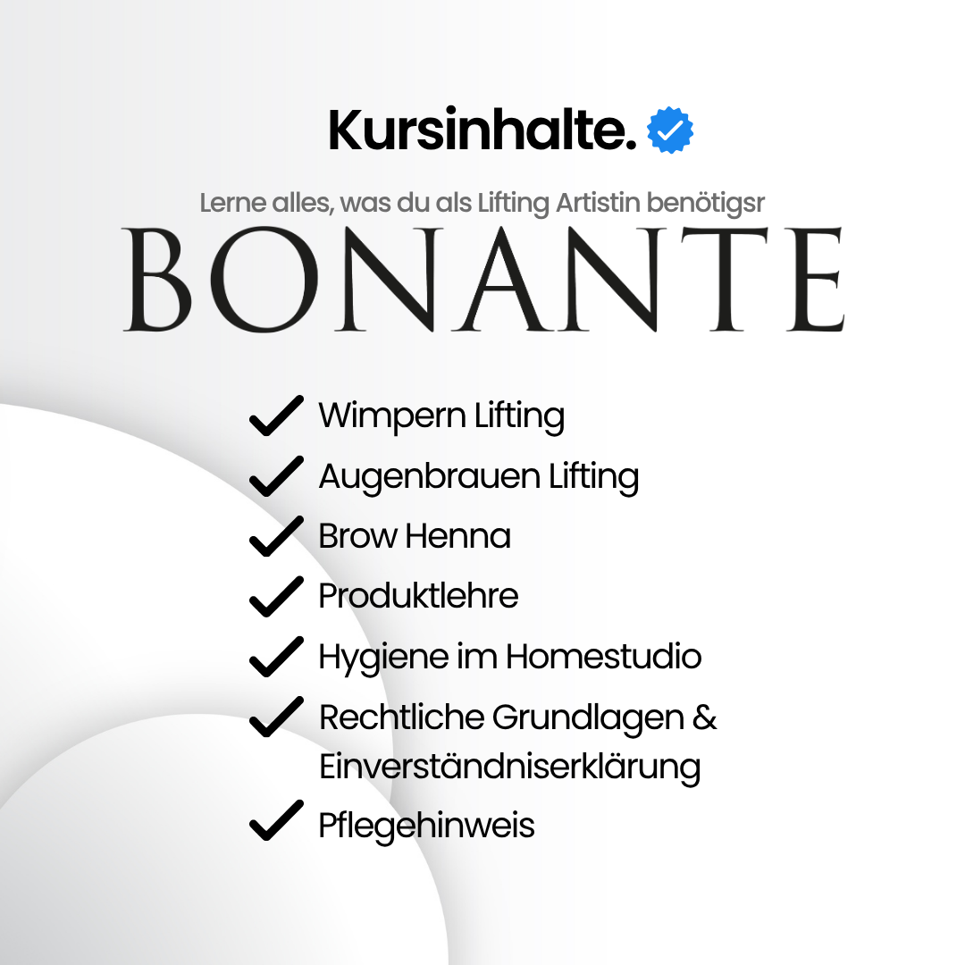 Lash & Brow Lifting Online Schulung
