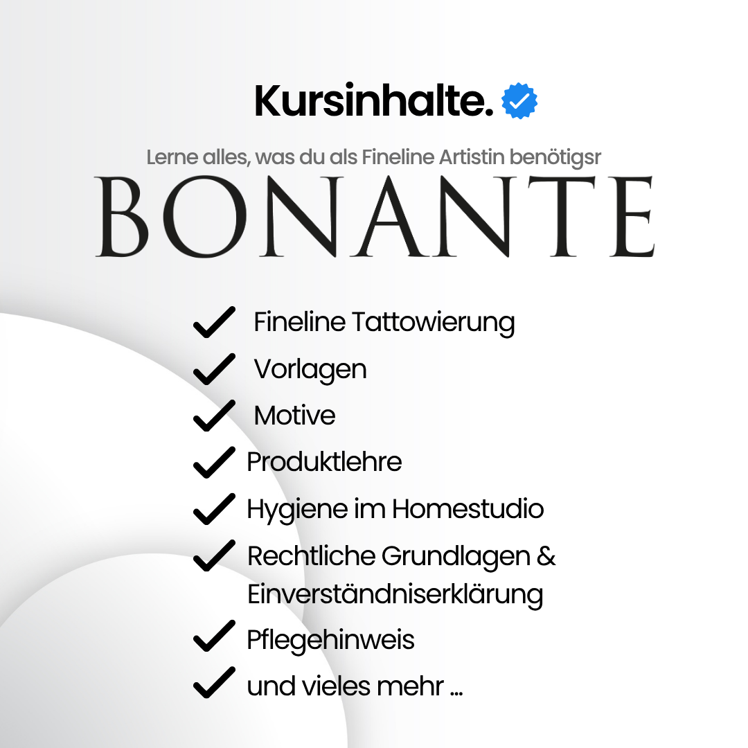 Fineline Tattoo Online Schulung