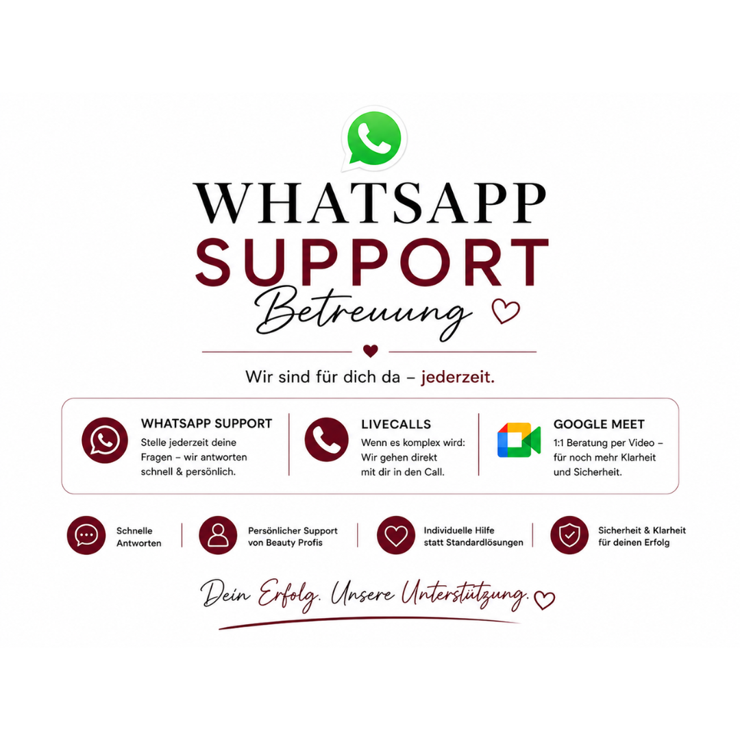 Betreuung + Support inkl. LiveCalls für Online Schulung