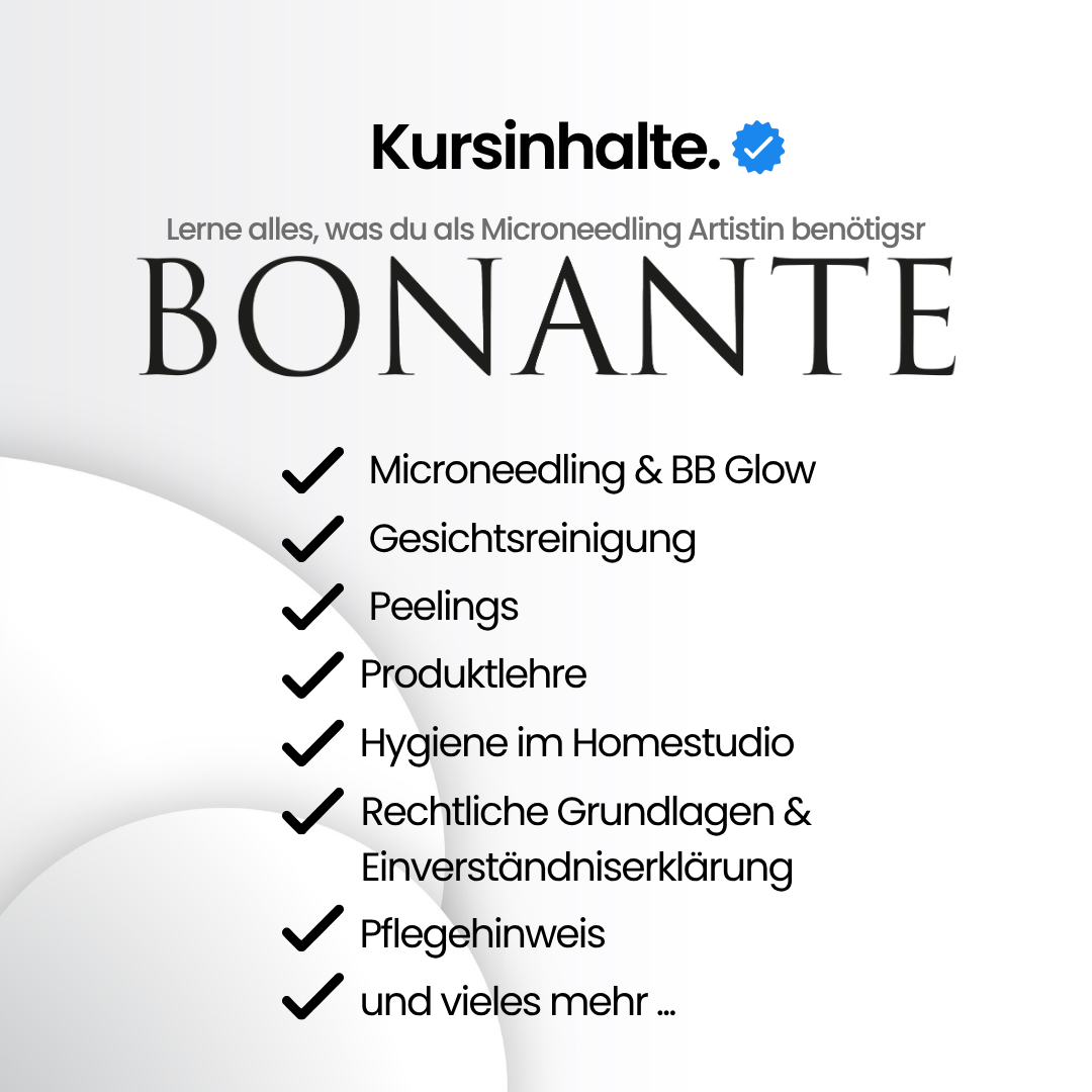 Microneedling & BB Glow Online Schulung
