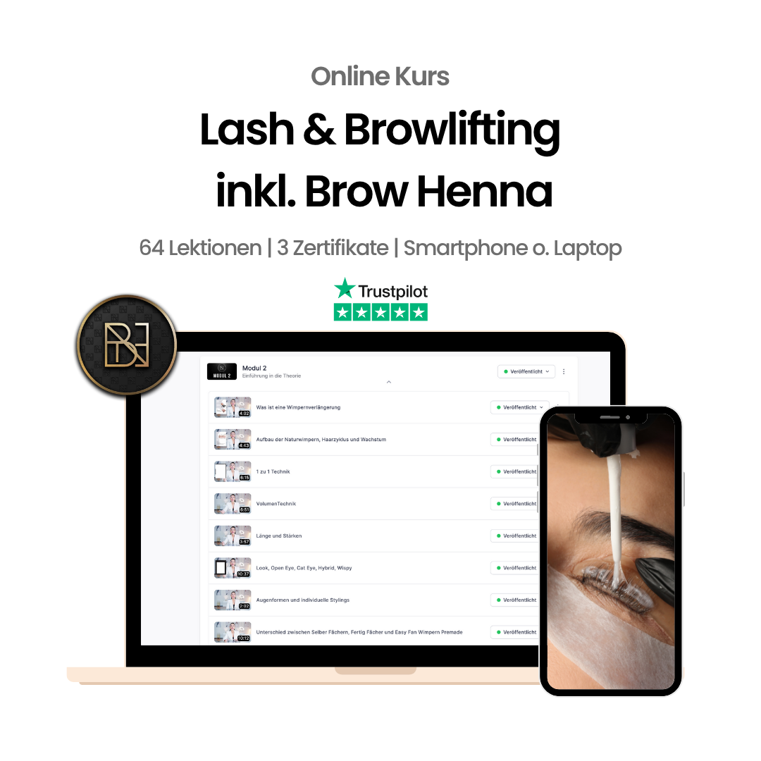 Lash & Brow Lifting Online Schulung