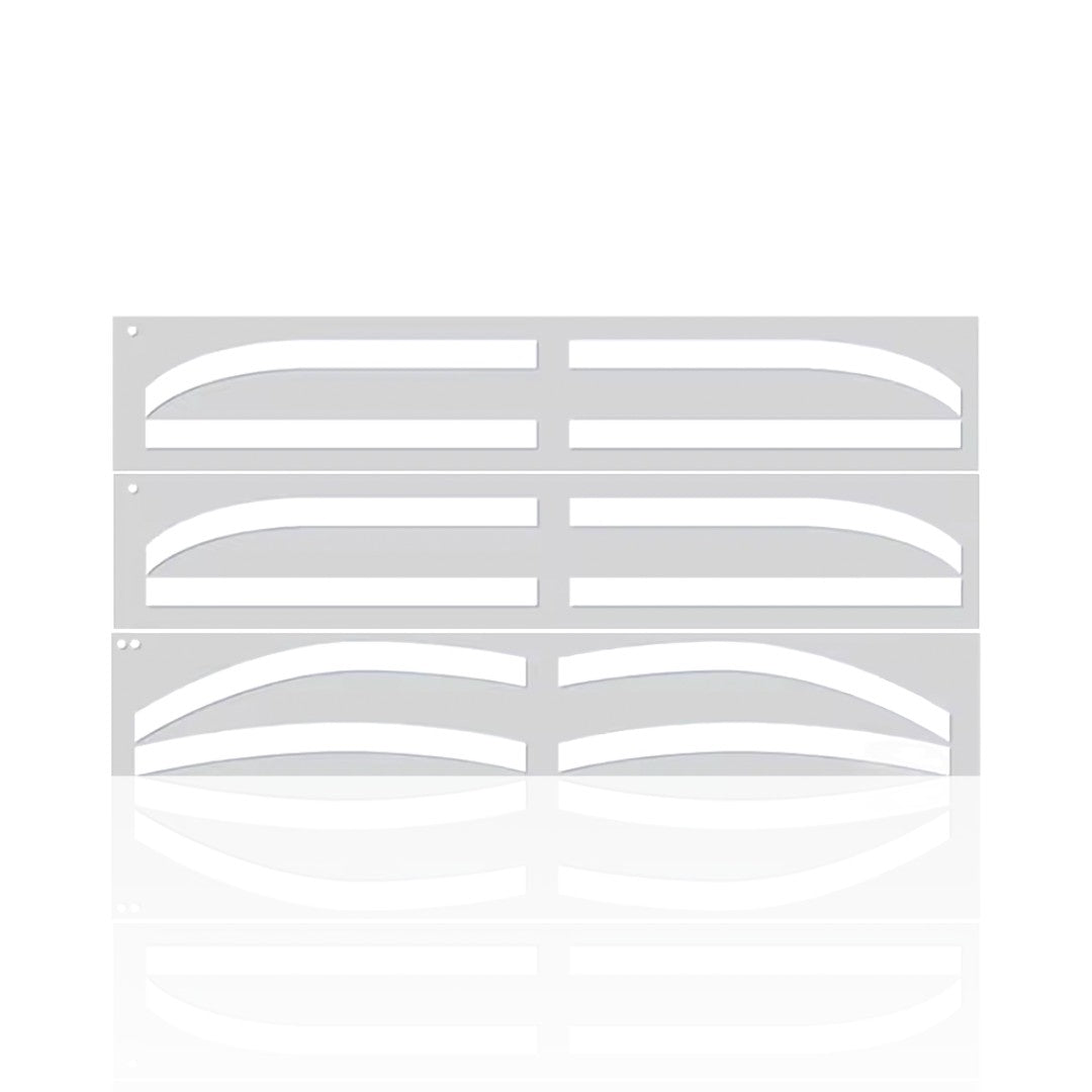 Airbrush & Henna Brows Schablonen | 3 Designs 6 Stück | Bonante®️