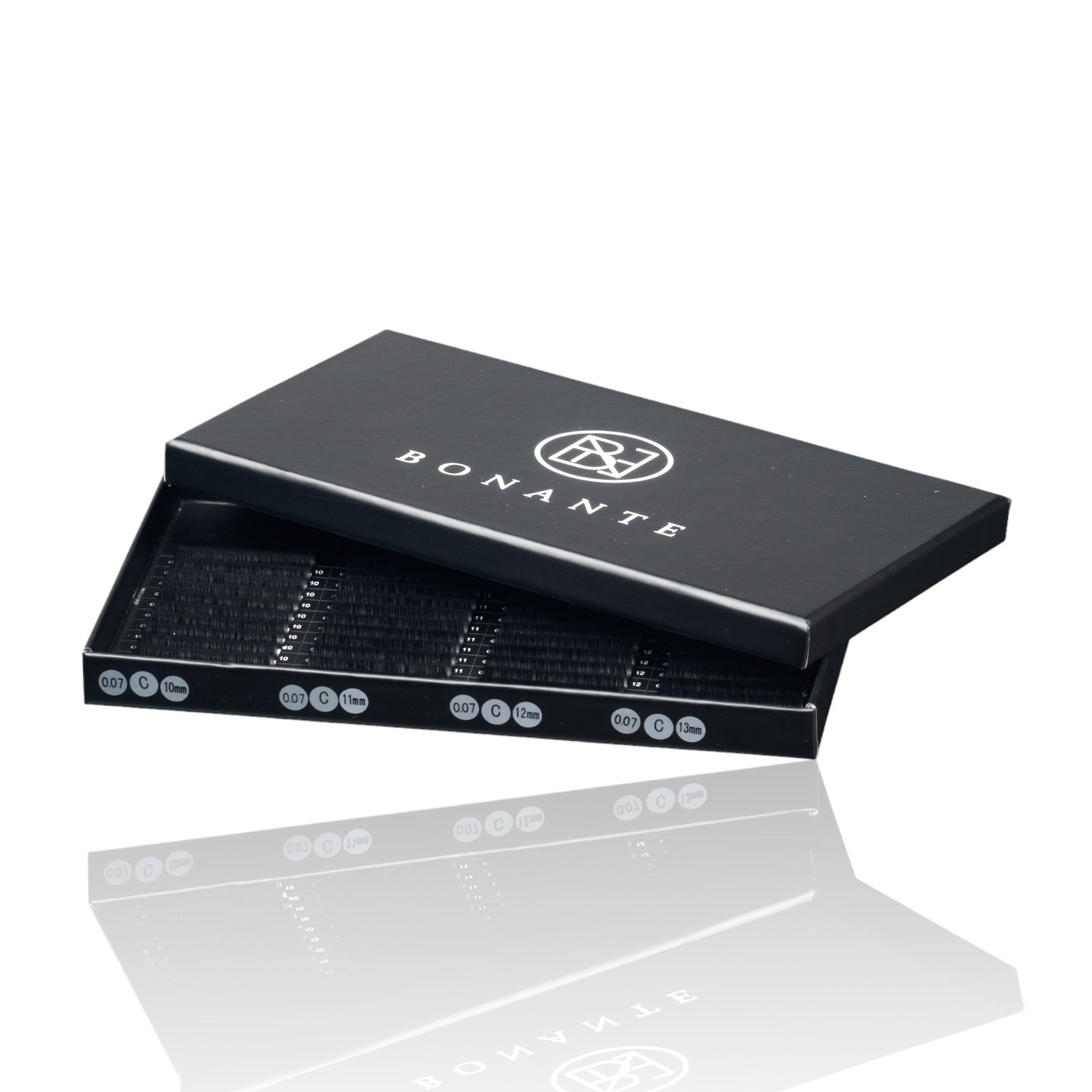 Selbstfächernde Easy Fan Lashes | C Curl 0.07 | 10-13mm | Luxus Wimpern Box | Bonante®️