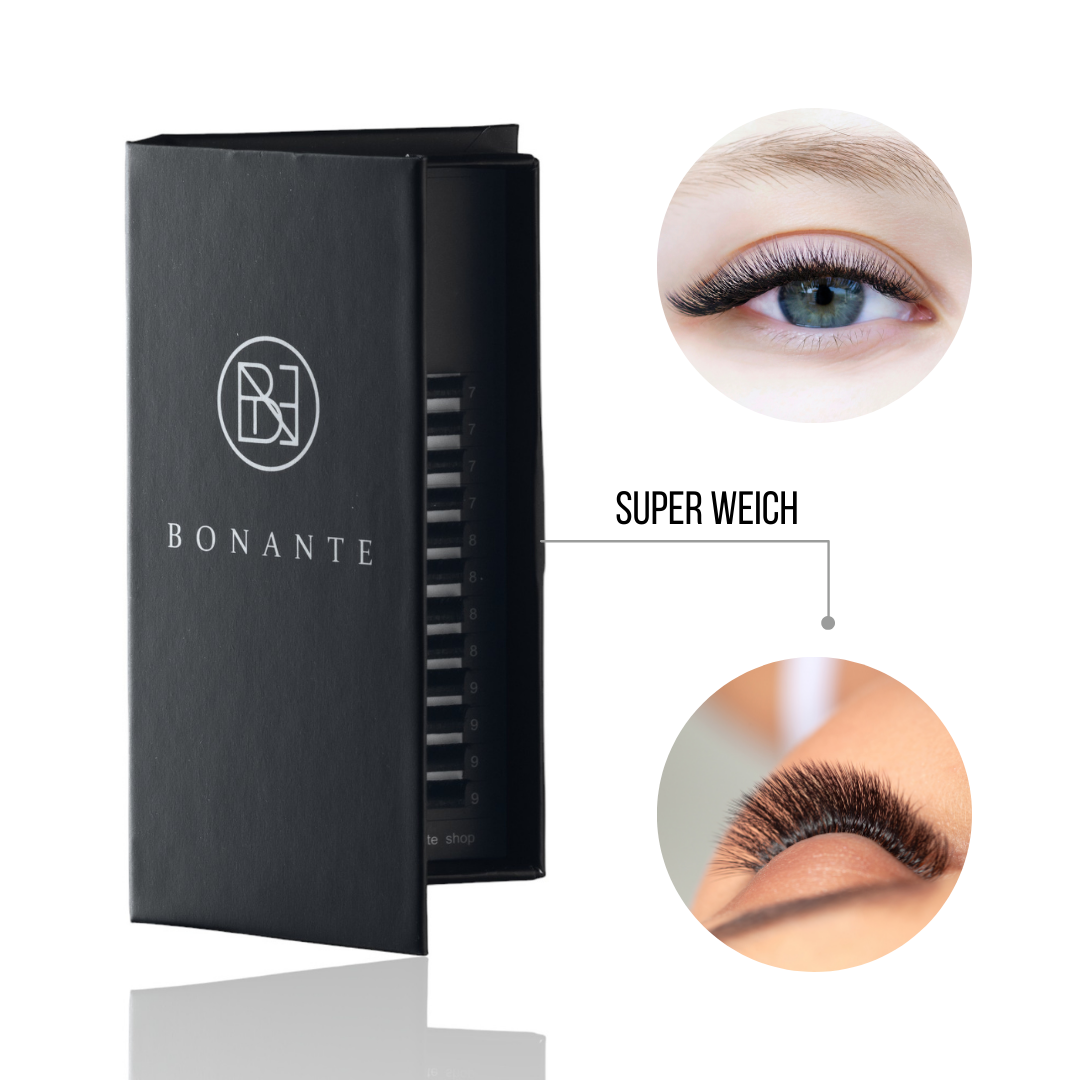 Selbstfächernde Easy Fan Lashes | C- Curl | 0.05| 8-15mm | Bonante®️