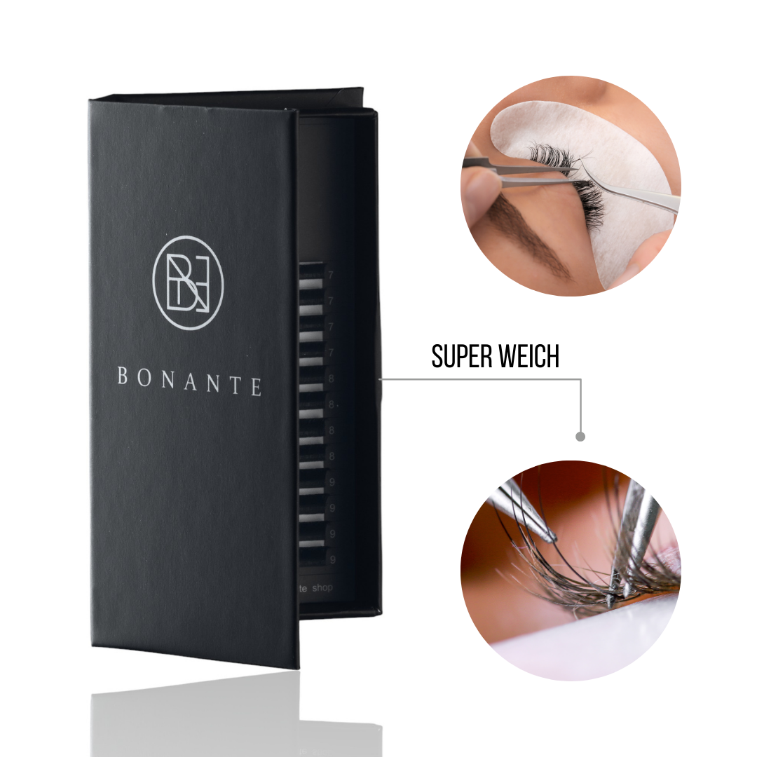 1:1 Wimpern C-Curl 0.15mm | 9-15mm | Bonante®️