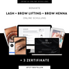 Lash & Brow Lifting + Brow Henna Schulung + 3 Zertifikate | Bonante®️