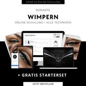 Wimpernverlängerung Online Schulung + Gratis Starterset | Bonante®️