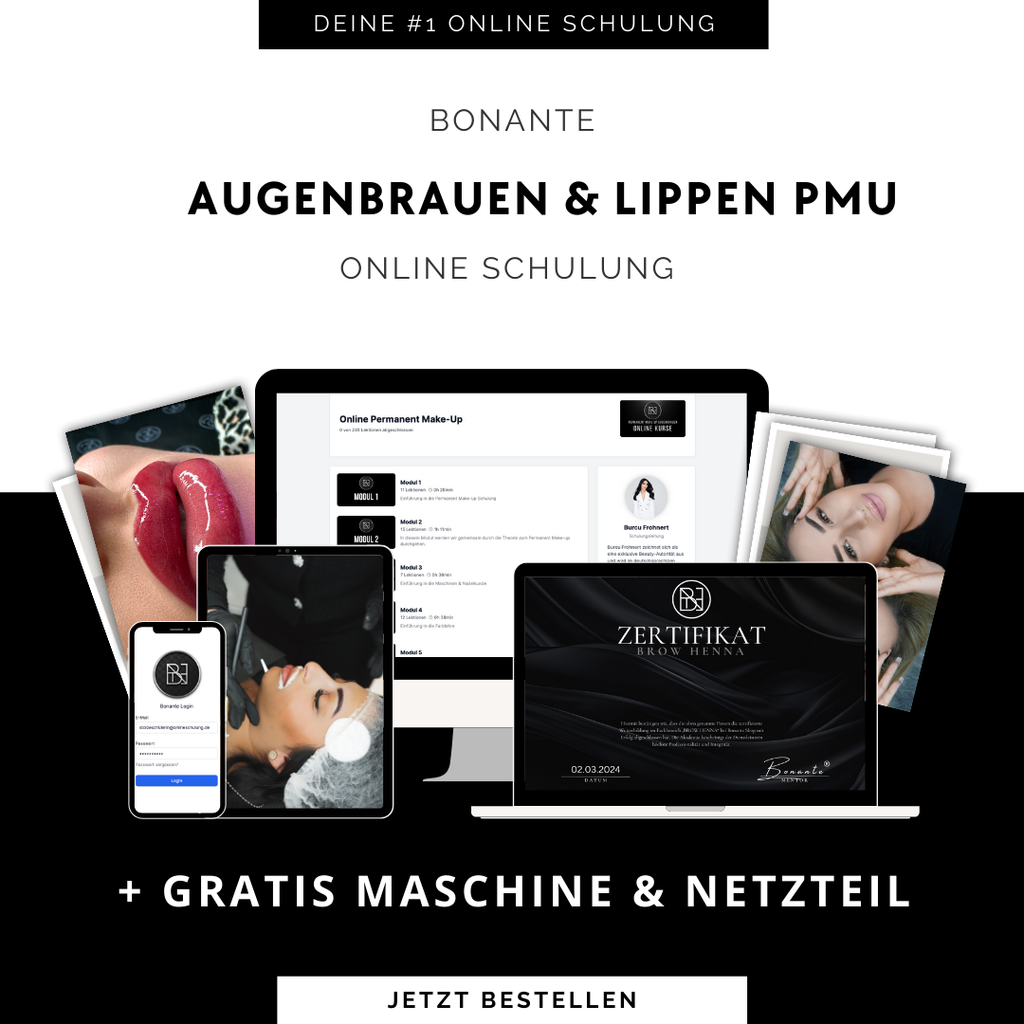 Permanent Make-Up Augenbrauen & Lippen Online Schulung