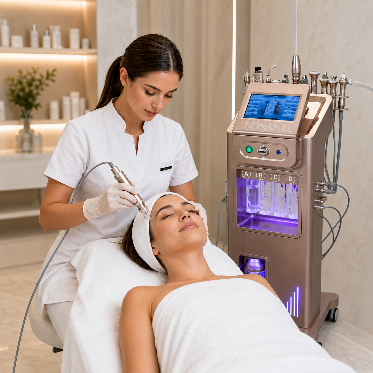 Hydra Glow™ – Professionelles Aquafacial System 10-1 Gerät