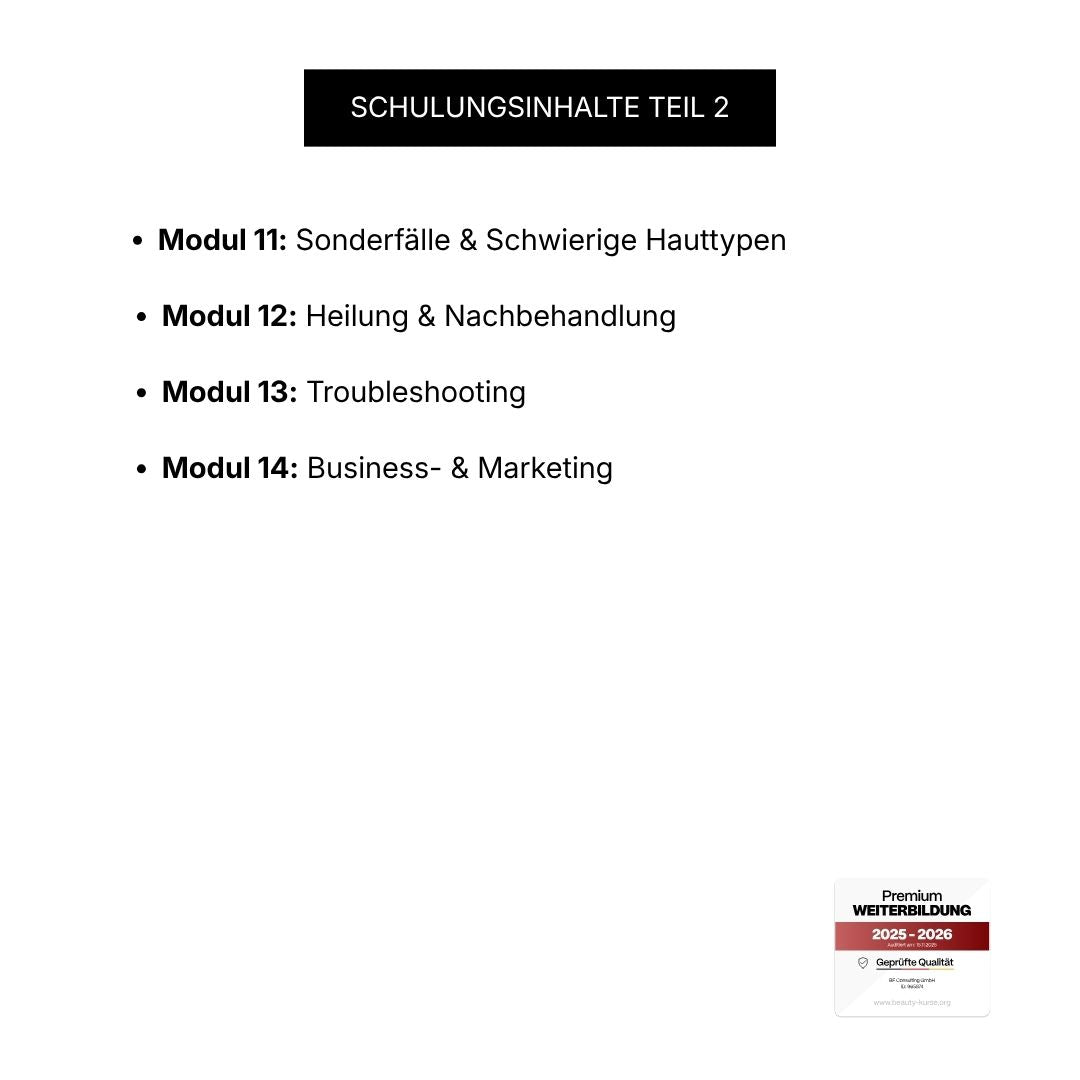 Permanent Make-Up Härchenpigmentierung Online Schulung
